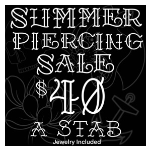 Piercing St Pete Summer piercing sale